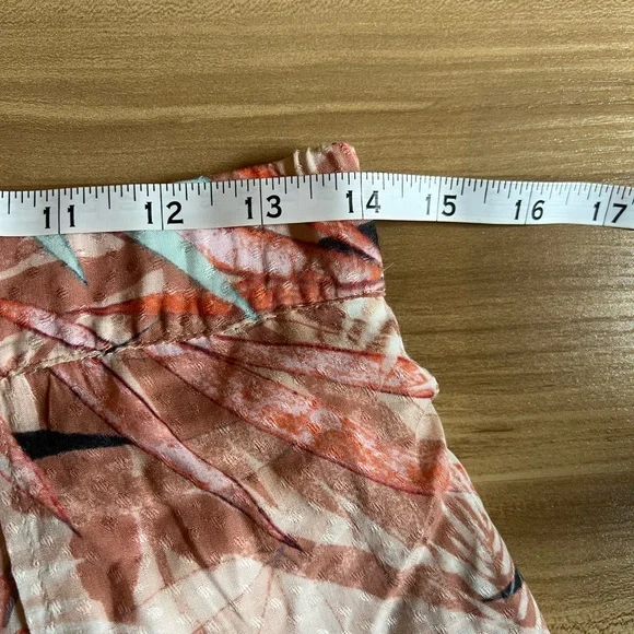 Guess Tropical Pink Wide Leg with Split Pants Small - Picture 7 of 10